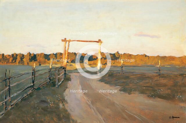 Summer evening  , 1900. Creator: Levitan, Isaak Ilyich (1860-1900).