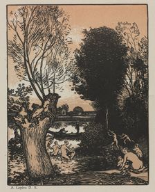 Summer Evening, 1910. Creator: Auguste Louis Lepère (French, 1849-1918)