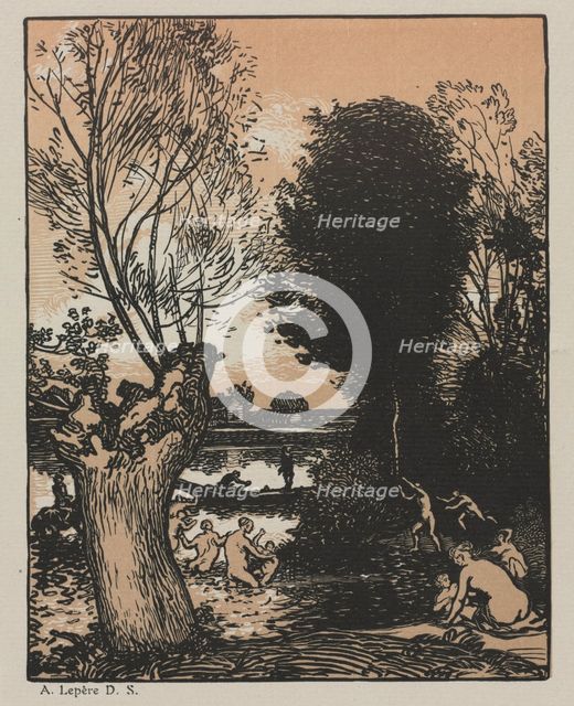 Summer Evening, 1910. Creator: Auguste Louis Lepère (French, 1849-1918).