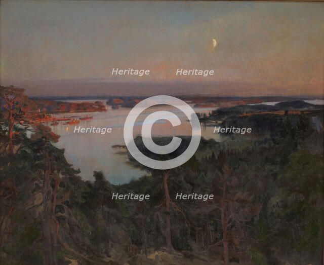 Summer Evening, Haiko Fiord, 1899. Creator: Albert Edelfelt.