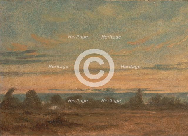 Summer - Evening Landscape, ca. 1825. Creator: John Constable.
