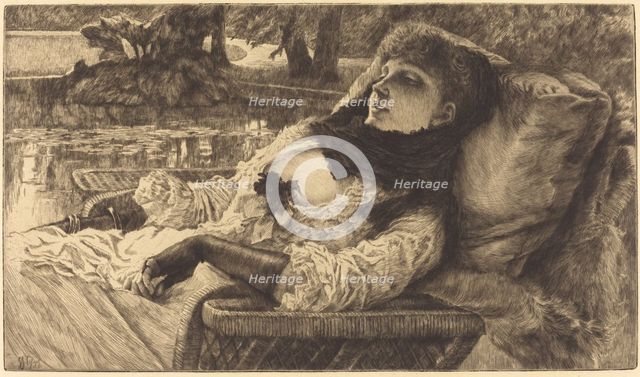 Summer Evening (Soiree d'ete), 1882. Creator: James Tissot.