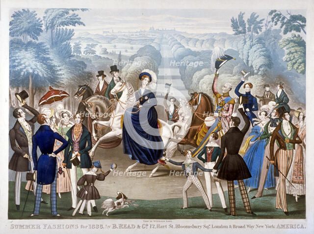 'Summer Fashions for 1838', c1838.                                     Artist: Anon
