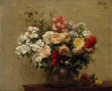 Summer Flowers, 1880. Creator: Henri Fantin-Latour