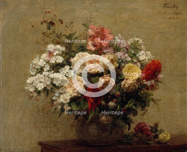 Summer Flowers, 1880. Creator: Henri Fantin-Latour.