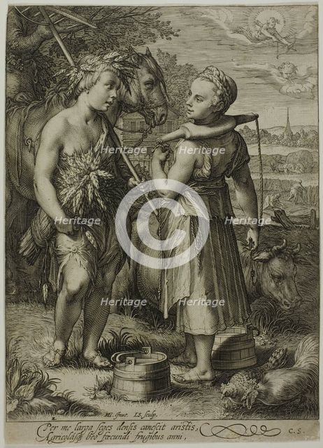 Summer, from The Four Seasons, 1601. Creator: Jan Saenredam.