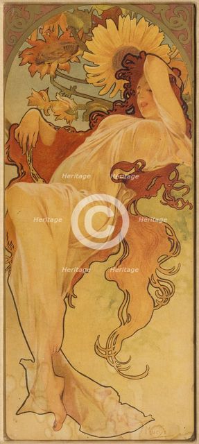 Summer (From the Series Les Saisons), c. 1900. Creator: Mucha, Alfons Marie (1860-1939).