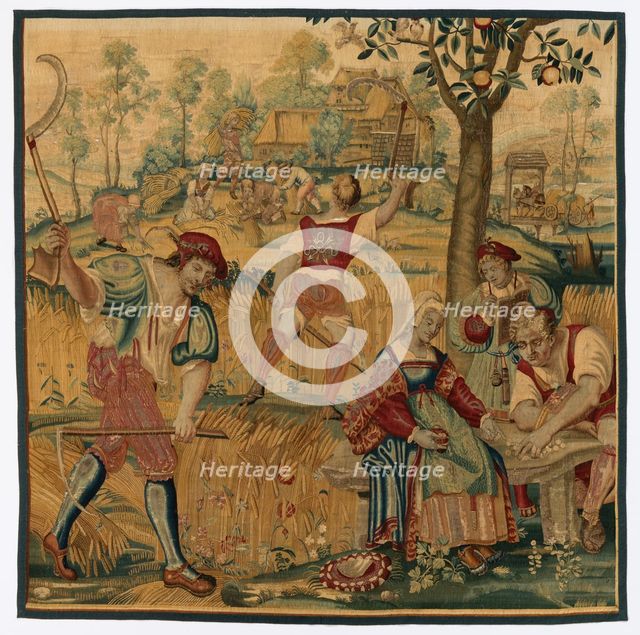 Summer: Harvest Scene, late 1600s - early 1700s. Creator: Gobelins (French).