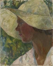 Summer Hat, (self-portrait), 1930-1938. Creator: Aino von Boehm