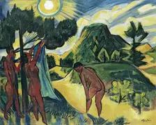 Summer in Nidden, 1919-1920. Creator: Max Pechstein