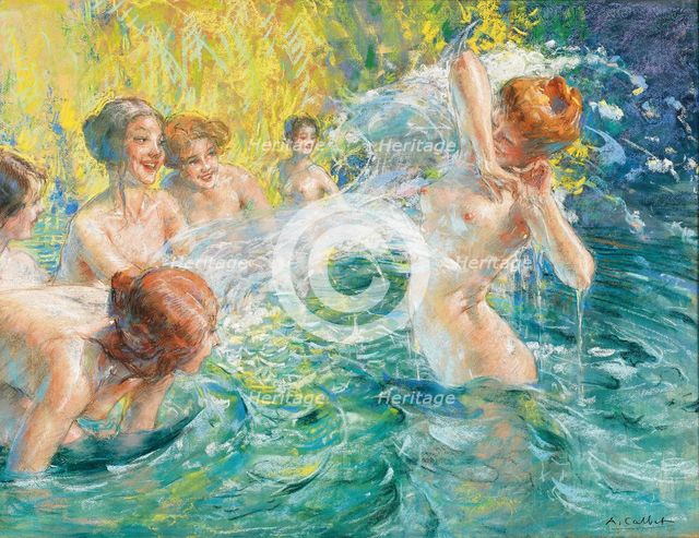 Summer joys on the river. Creator: Calbet, Antoine (1860-1944).