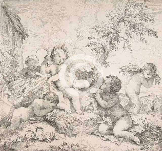 Summer (L'Été), ca. 1735. Creator: Charles-Joseph Natoire.
