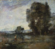Summer Landscape, 1855-1860. Creator: Jean-Baptiste-Camille Corot