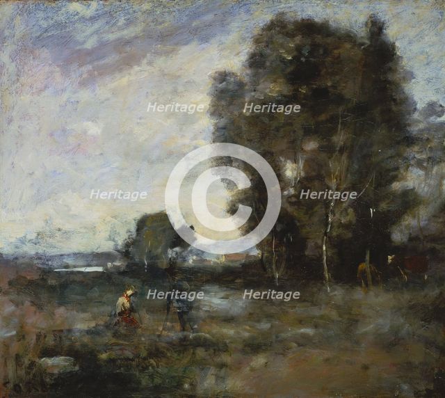 Summer Landscape, 1855-1860. Creator: Jean-Baptiste-Camille Corot.