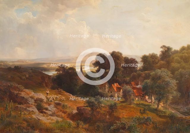 Summer Landscape, 1869. Creator: Ludwig Halauska.
