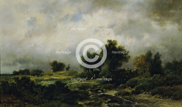 Summer landscape, 1869. Creator: Remigius Adrianus Haanen.
