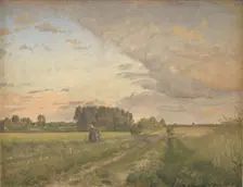 Summer landscape, 1877. Creator: Joakim Skovgaard