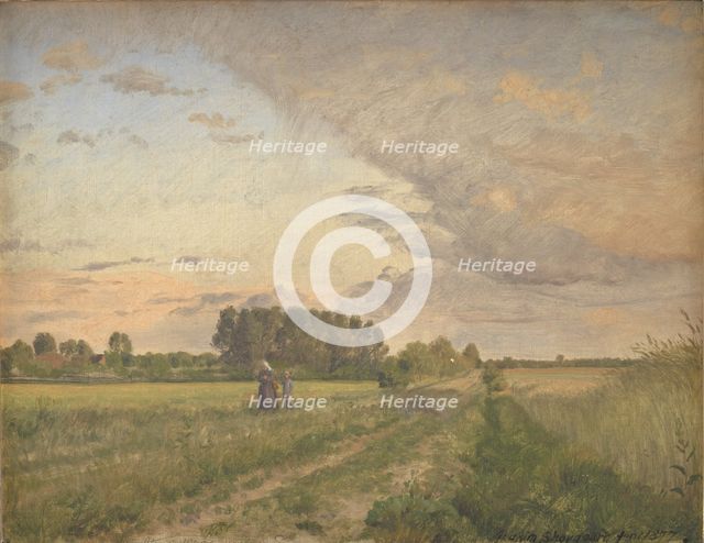 Summer landscape, 1877. Creator: Joakim Skovgaard.