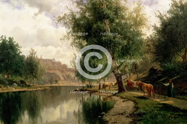 Summer Landscape, 1873. Creator: Johan Edvard Bergh.
