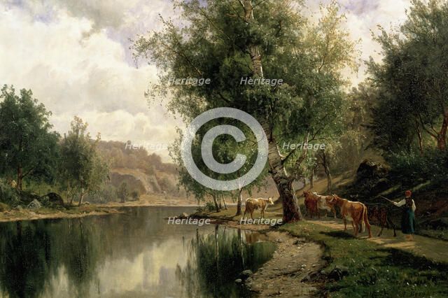 Summer Landscape, 1873. Creator: Johan Edvard Bergh.