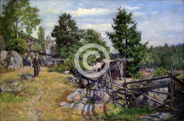 Summer landscape, 1887. Creator: Jorgen Sorensen.
