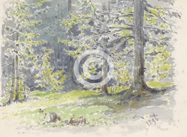 Summer landscape, 1896. Creator: Friedrich Carl von Scheidlin.