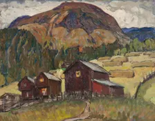 Summer Landscape with Shielings. Study from North Norway. Creator: Anna Katarina Boberg