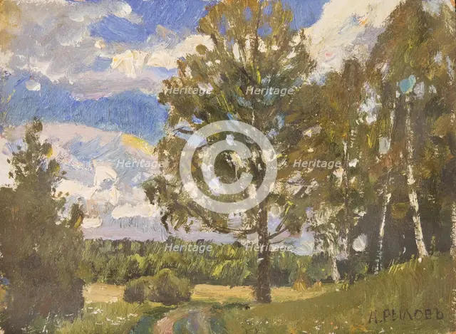 Summer Landscape. Artist: Rylov, Arkadi Alexandrovich (1870-1939)
