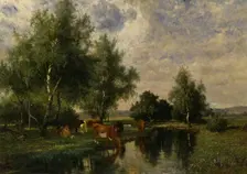 Summer Landscape in Blekinge, 1877. Creator: Johan Edvard Bergh