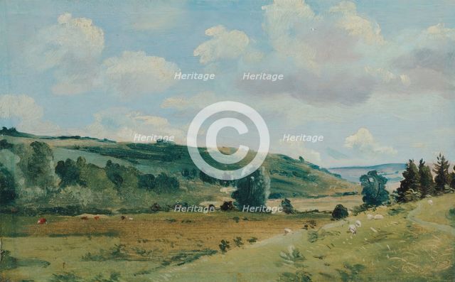 Summer Landscape near Dedham, between 1849 and 1855. Creator: Lionel Constable.