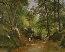Summer Landscape near Fontainebleau, 1876. Creator: Oscar Torna