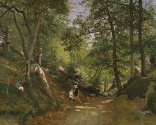 Summer Landscape near Fontainebleau, 1876. Creator: Oscar Torna