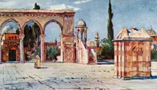 Summer Pulpit from South Porch of Dome of the Rock 1902. Creator: John Fulleylove