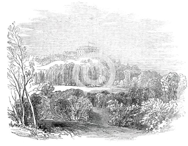 Summer Palace at Wurtemburg - from His Royal Highness Prince Albert's drawing, 1845. Creator: W. J. Linton.