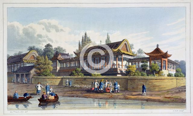 'Summer Palace of the Emperor, Opposite the City of Tien-Sing', China, 1817. Creator: J Clark.