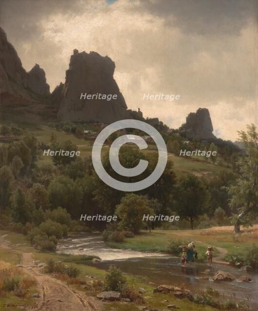 Summer Pastorale (View of Kallenfels), 1853. Creator: Worthington Whittredge.
