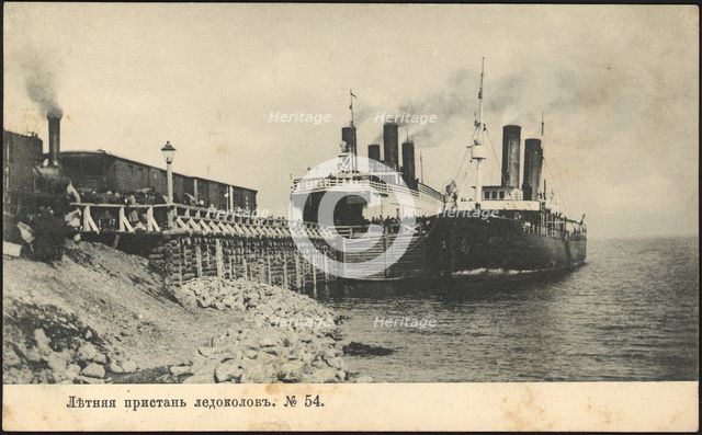 Summer pier for icebreakers, 1906. Creator: Unknown.