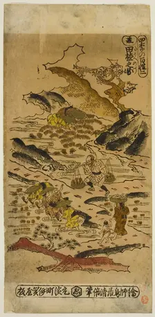 Summer: Planting Rice (Natsu: taue no zu), No. 2 from the series "The Four Seasons of..., c. 1730s. Creator: Torii Kiyomasu