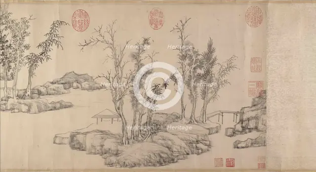 Summer Retreat in the Eastern Grove, datable to before 1515. Creator: Wen Zhengming.