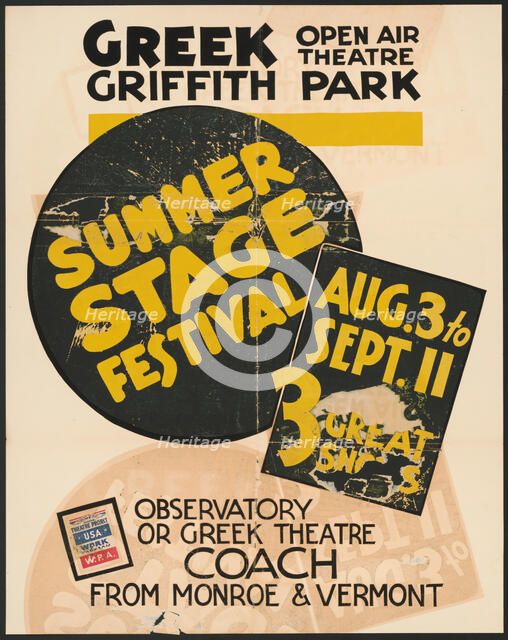Summer Stage Festival, Los Angeles, [193-]. Creator: Unknown.