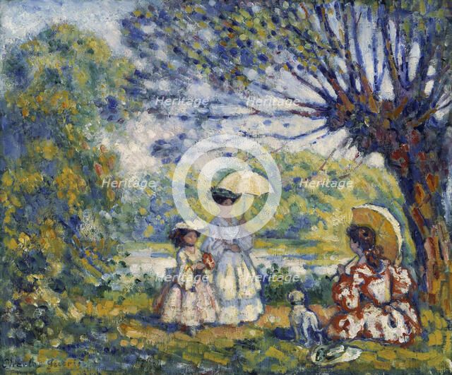 Summer Stroll; Summer Promenade, c1900s. Creator: Charles Guerin.