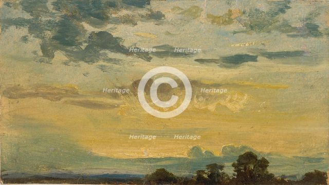 Summer Sunset, early 19th century. Artist: John Constable.