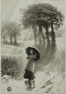 Summer Shower, 1875/99. Creator: Alfred Sacheverel Coke