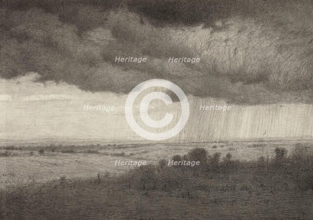 Summer Shower, 1921. Creator: Bolton Coit Brown.