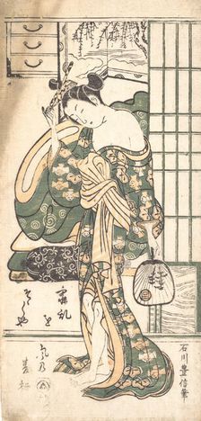 Summer Willow in the Breeze, ca. 1748. Creator: Ishikawa Toyonobu