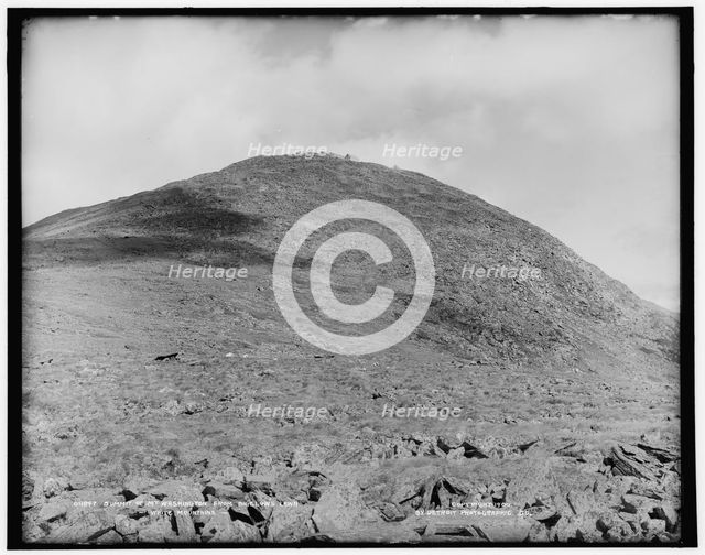 Summit of Mt. Washington from Bigelow's lawn, White Mountains, c1900. Creator: Unknown.
