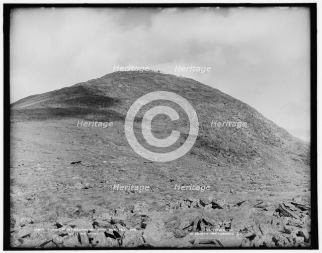 Summit of Mt. Washington from Bigelow's lawn, White Mountains, c1900. Creator: Unknown.