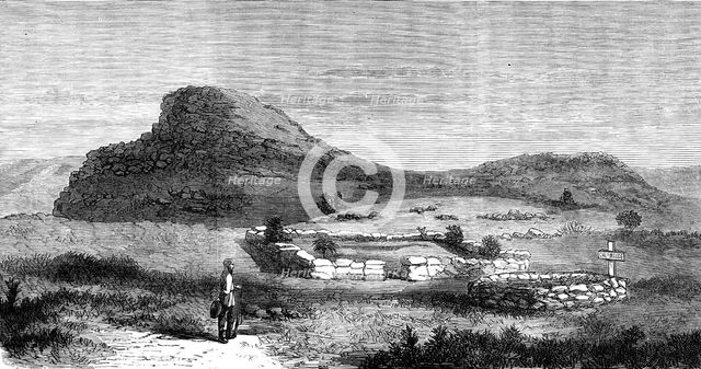 Summit of Majuba Hill,...graves of Captain Maude and soldiers killed in the fight of Feb. 27, 1881. Creator: Unknown.