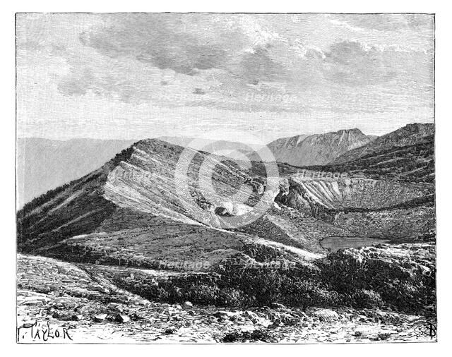 Summit of Mount Irazu, Costa Rica, c1890. Artist: Unknown