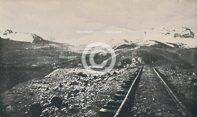 'Summit of the Oroya Railway', 1916. Artist: Unknown.